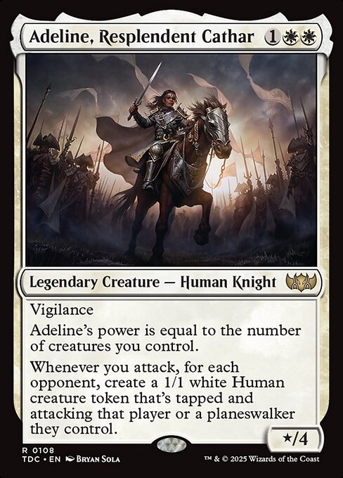 Adeline, Resplendent Cathar (108) [Tarkir: Dragonstorm Commander]