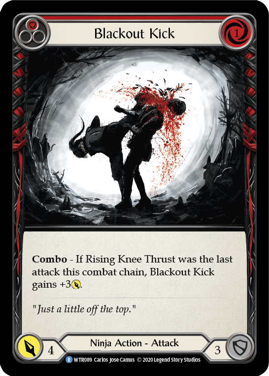 Blackout Kick (Red) [Welcome to Rathe Unlimited] Unlimited Rainbow Foil