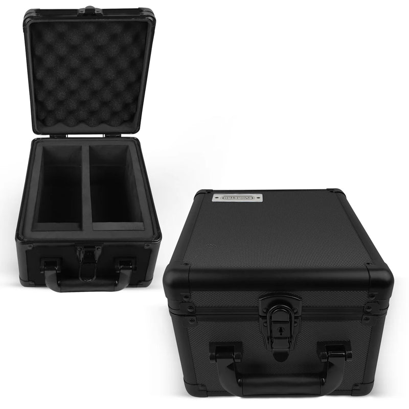 Evoretro 2-Row Aluminum Black Case With Key System