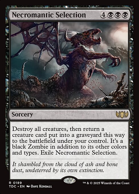 Necromantic Selection (189) [Tarkir: Dragonstorm Commander]
