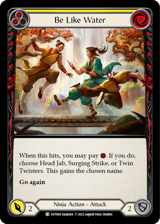 Be Like Water (Yellow) [Outsiders] Rainbow Foil