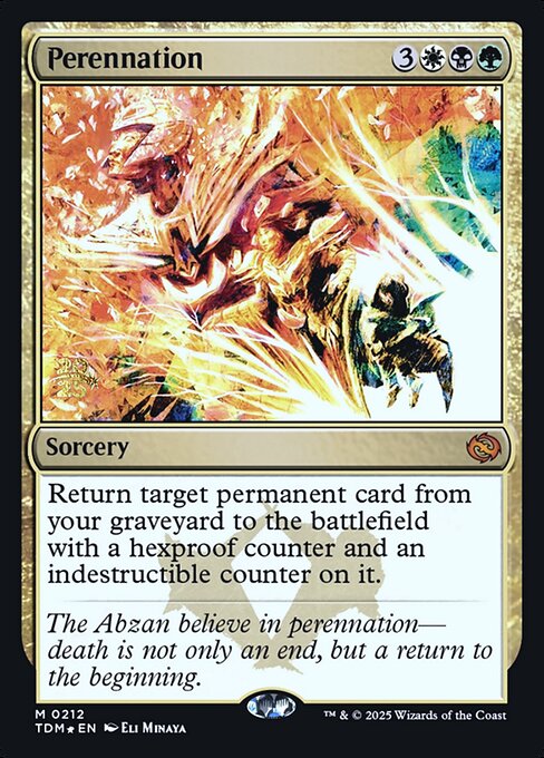 Perennation (212s) [Tarkir: Dragonstorm Promos]