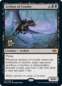 Archon of Cruelty (75) [Prerelease Cards]