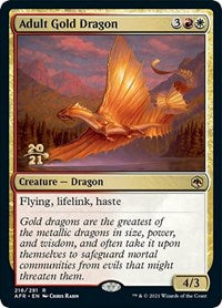 Adult Gold Dragon (216) [Prerelease Cards]