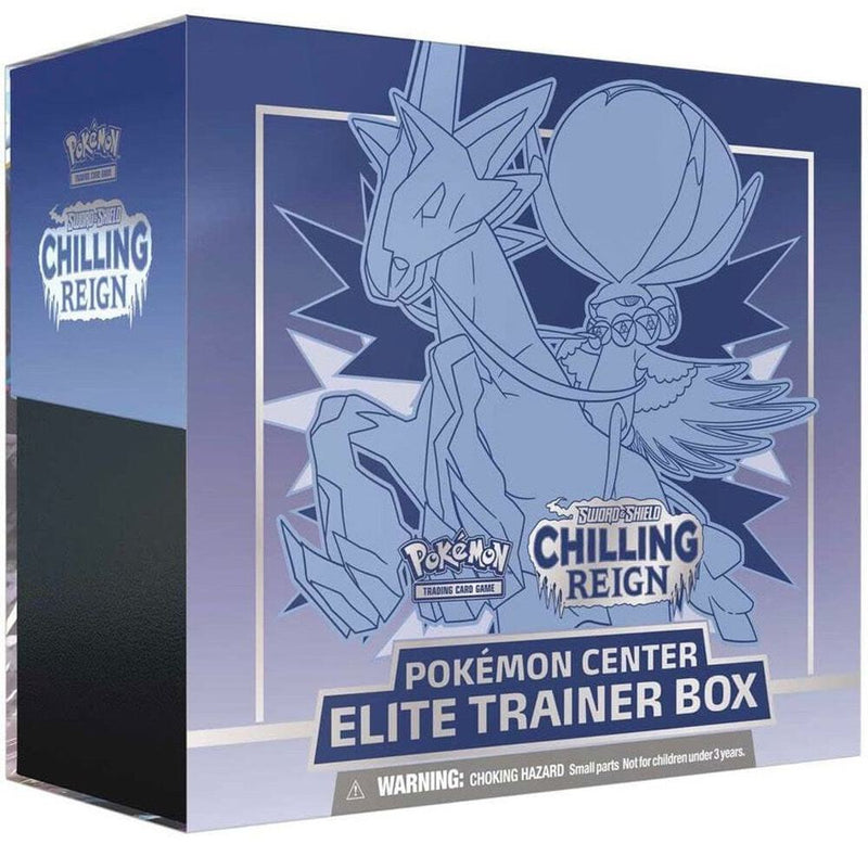 Pokemon Chilling Reign Pokemon Center Elite Trainer Box Ice Rider Calyrex Exclusive