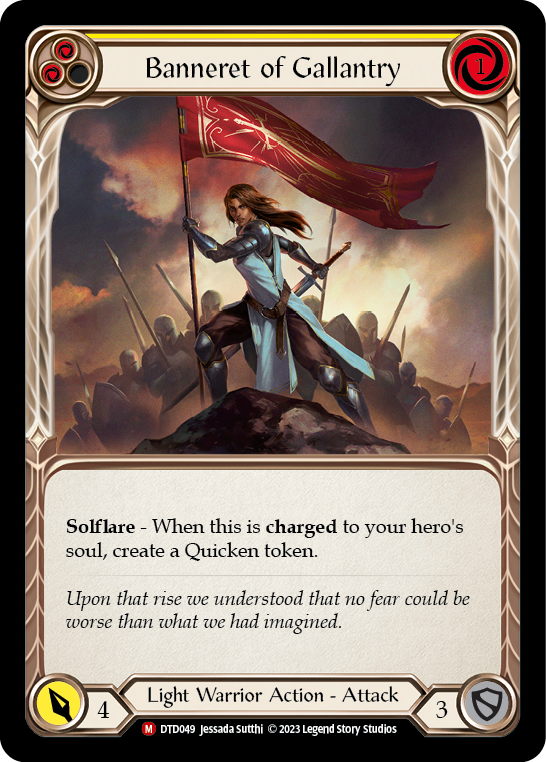 Banneret of Gallantry [Dusk Till Dawn] Rainbow Foil