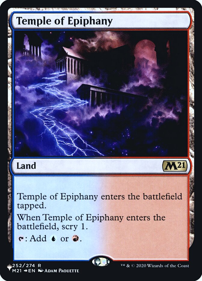 Temple of Epiphany [Secret Lair: Heads I Win Tails You Lose]