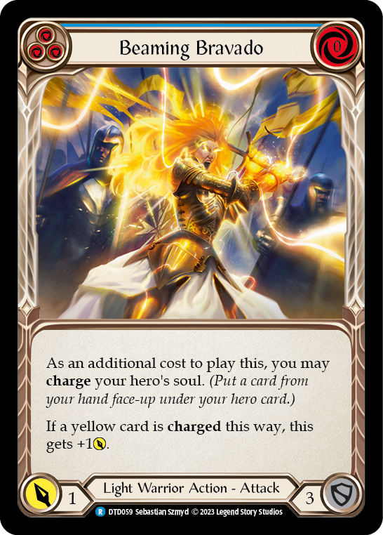 Beaming Bravado (Blue) [Dusk Till Dawn] Rainbow Foil