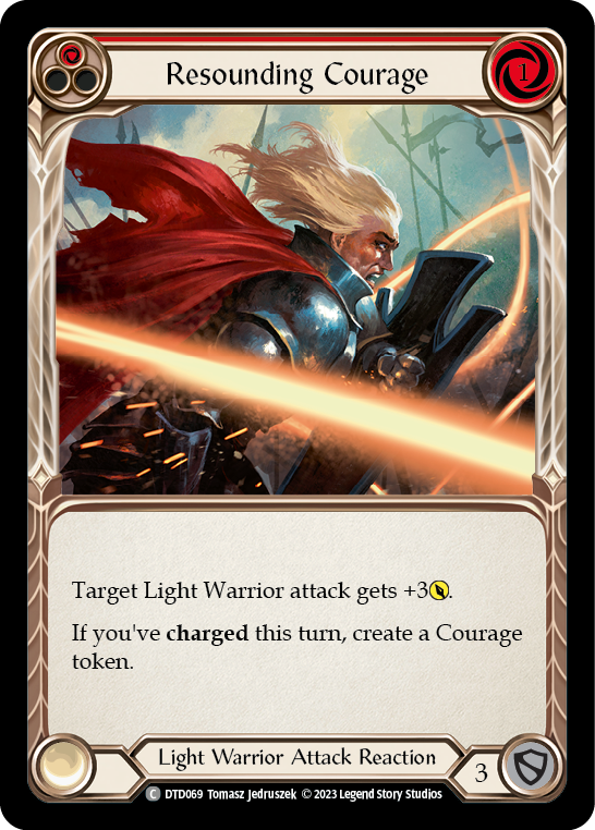 Resounding Courage (Red) [Dusk Till Dawn] Rainbow Foil