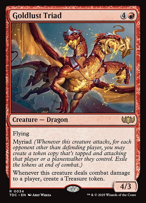 Goldlust Triad (34) [Tarkir: Dragonstorm Commander]