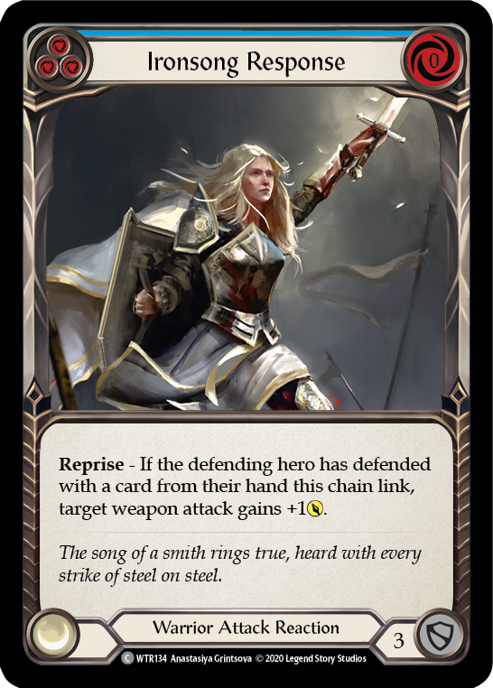 Ironsong Response (Blue) [Welcome to Rathe Unlimited] Unlimited Rainbow Foil