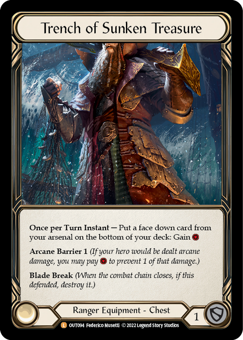 Trench of Sunken Treasure [Outsiders] Rainbow Foil