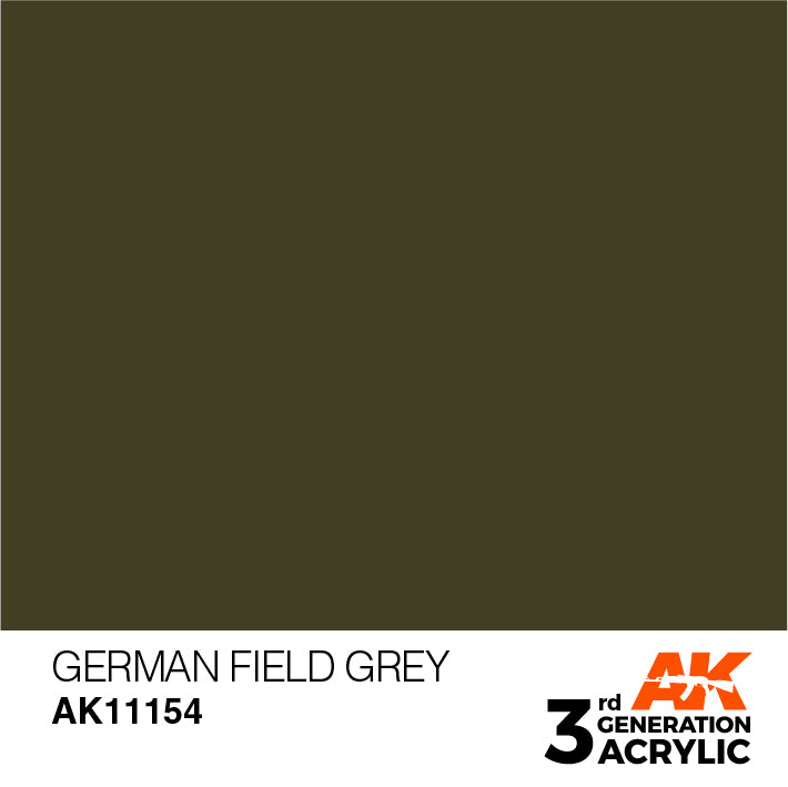 AK Interactive : Acrylique 3G Gris Uniforme Allemand 17 ml