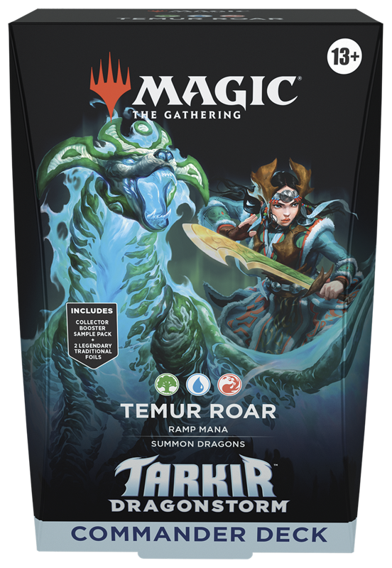 MTG Tarkir Dragonstorm Temur Roar Commander Deck