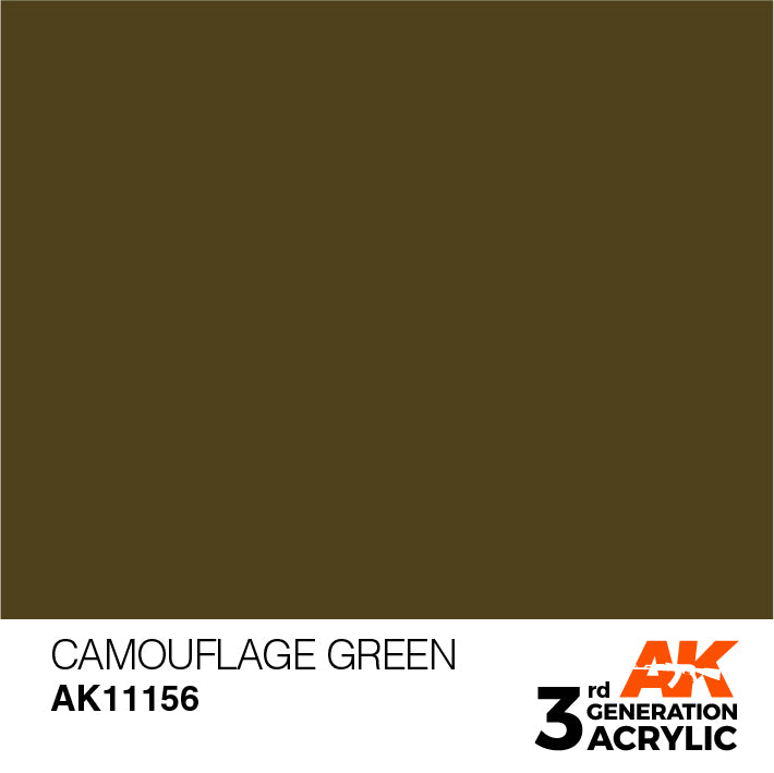 AK Interactive : Vert Camouflage Acrylique 3G 17 ml