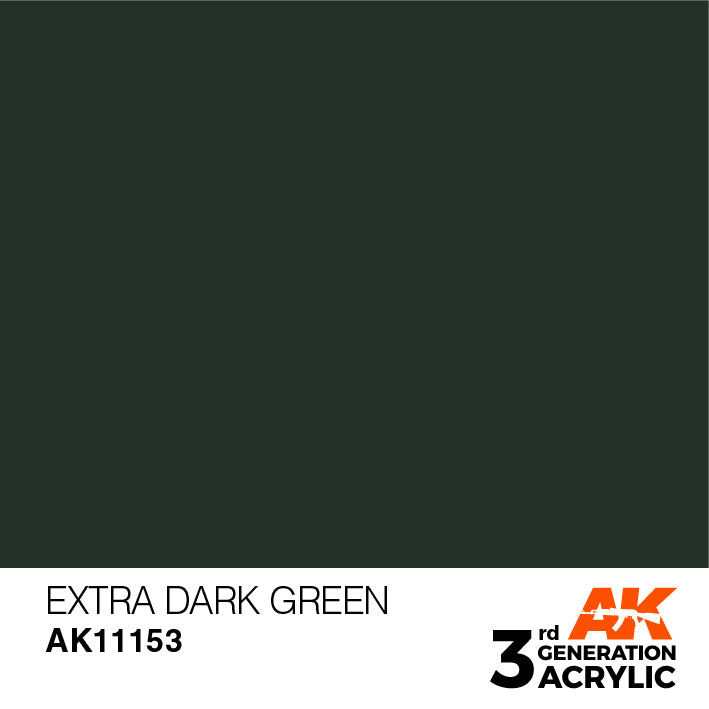 AK Interactive : Acrylique 3G Vert Extra-Foncé 17 ml