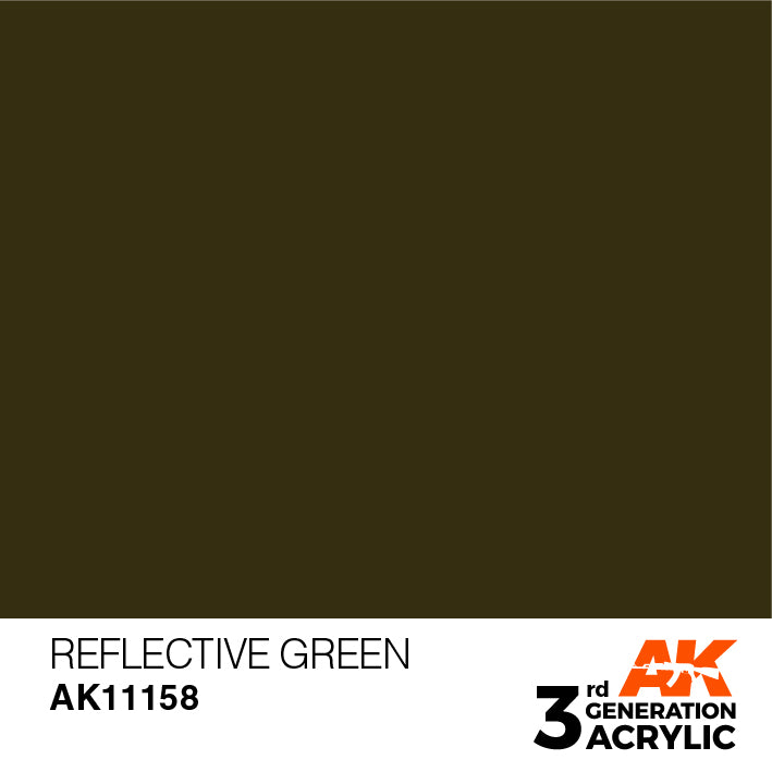 AK Interactive : Vert réfléchissant acrylique 3G 17 ml