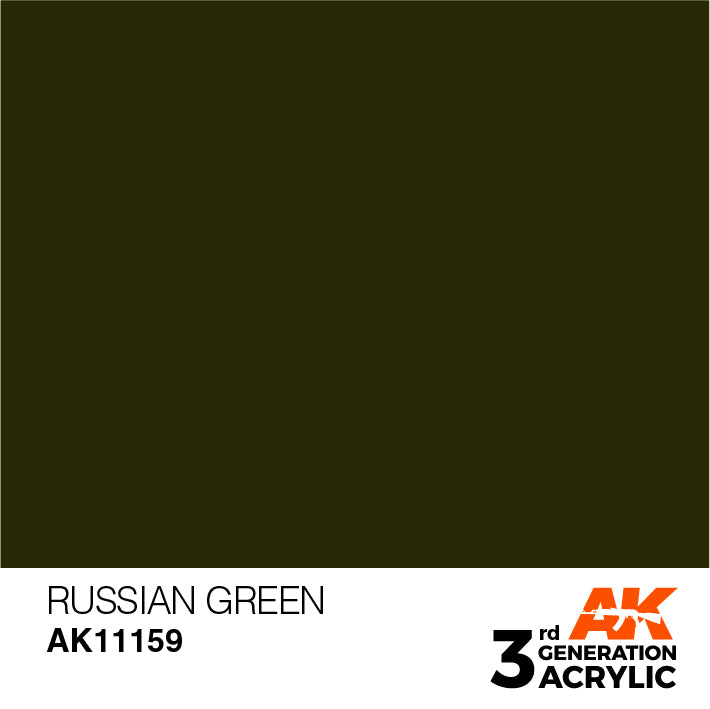 AK Interactive : Vert Russe Acrylique 3G 17 ml