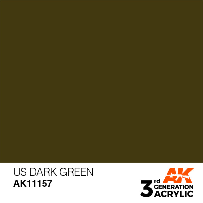AK Interactive Acrylique 3G US Vert Foncé 17 ml
