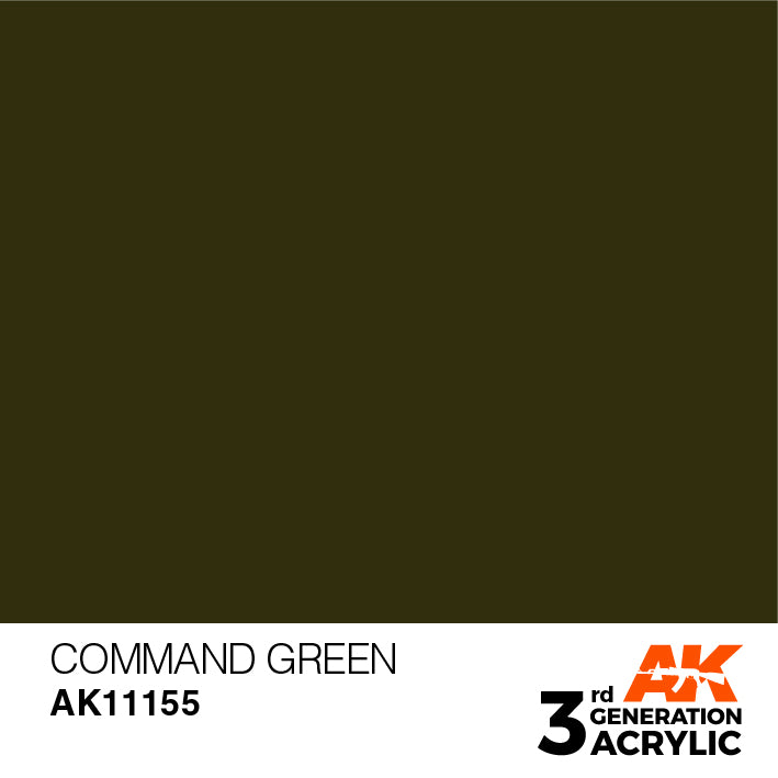 AK Interactive: 3G Acrylique Vert Commandement 17ml