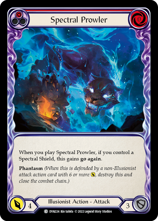 Spectral Prowler (Red) [Dynasty] Rainbow Foil