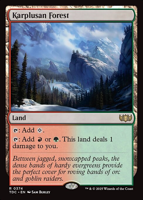 Karplusan Forest (374) [Tarkir: Dragonstorm Commander]