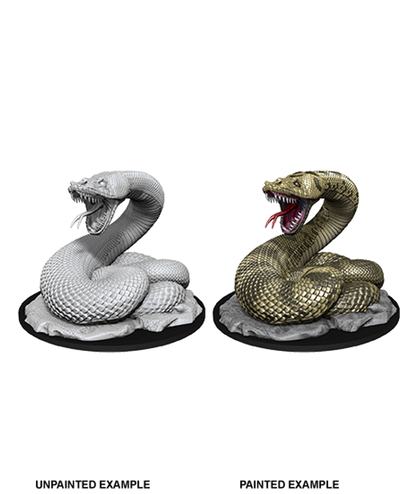 Figurines non peintes pour DND - Serpent constricteur géant