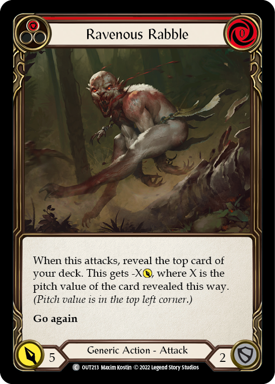 Ravenous Rabble (Red) [Outsiders]