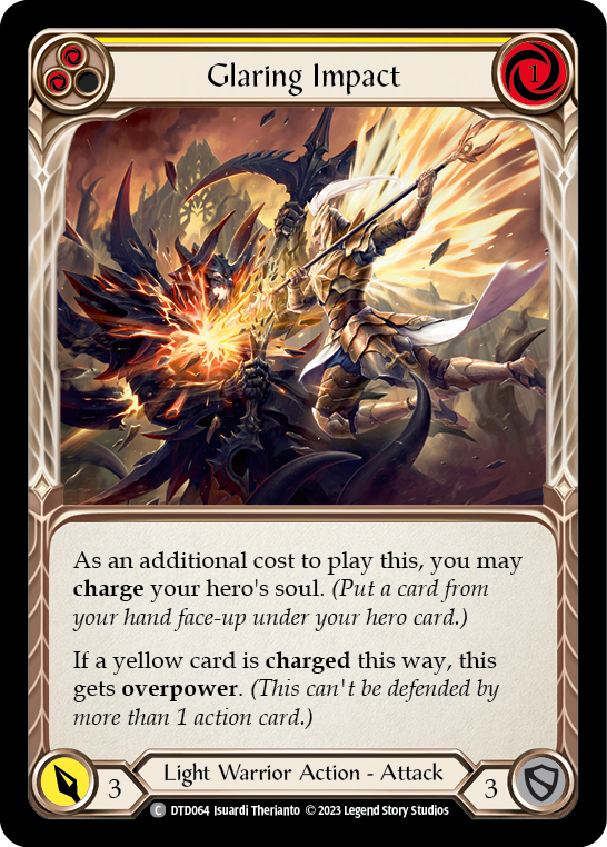 Glaring Impact (Yellow) [Dusk Till Dawn] Rainbow Foil
