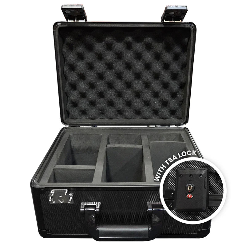 Evoretro 3-Row Aluminum Black Case With TSA Lock