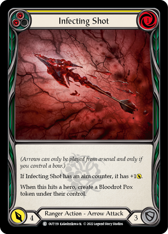 Infecting Shot (Yellow) [Outsiders] Rainbow Foil