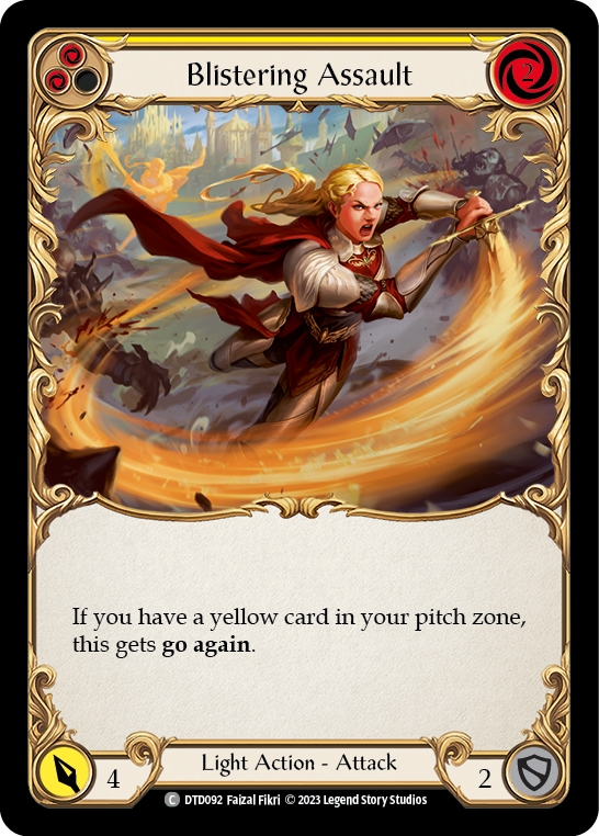 Blistering Assault (Yellow) [Dusk Till Dawn]