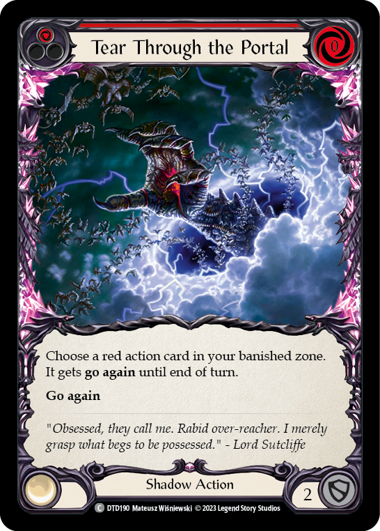 Tear Through the Portal (Red) [Dusk Till Dawn] Rainbow Foil