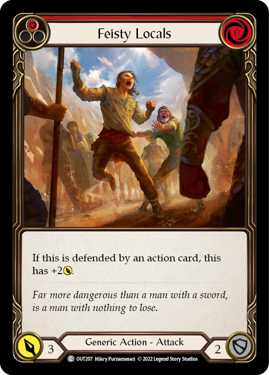 Feisty Locals (Red) [Outsiders] Rainbow Foil