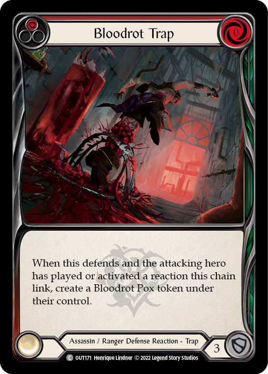 Bloodrot Trap (Red) [Outsiders] Rainbow Foil