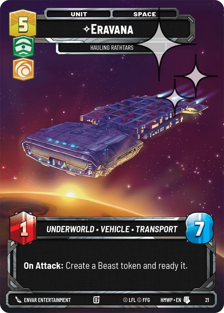 Eravana - Hauling Rathtars (Foil) (21) [Homeworlds: Weekly Play Promos]