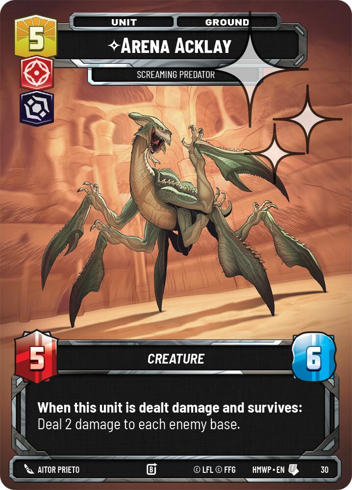 Arena Acklay - Screaming Predator (Foil) (30) [Homeworlds: Weekly Play Promos]