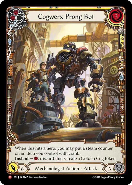 Cogwerx Prong Bot (Extended Art) (IAR247) [Usurp the Shadow Throne]