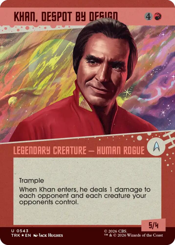 Khan, Despot by Design (Showcase) (Surge Foil) (543) [Star Trek]