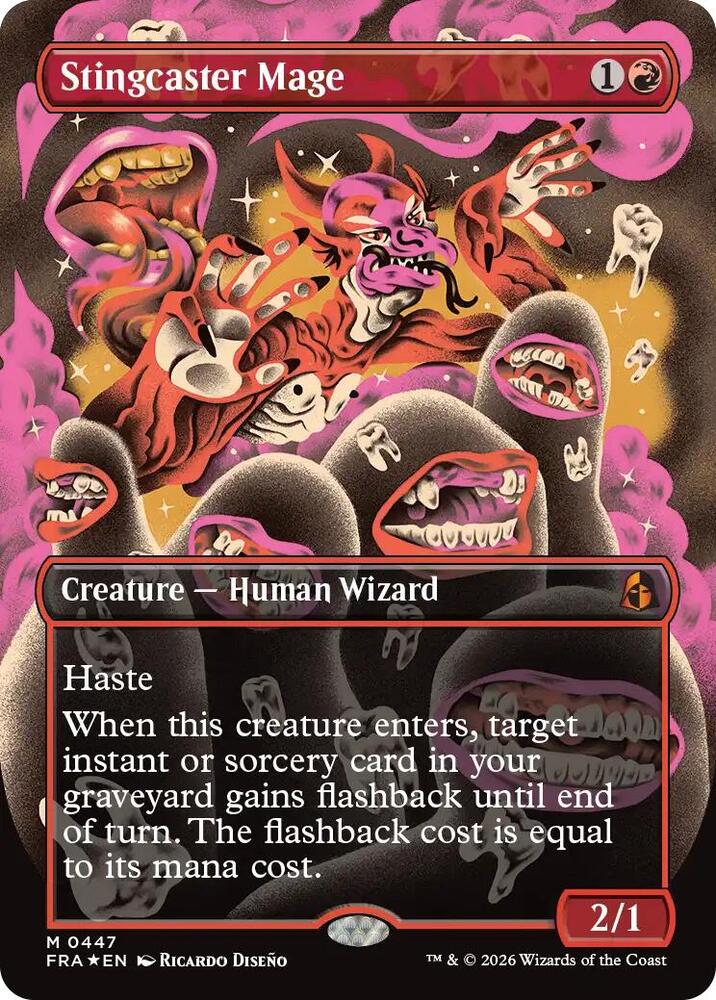 Stingcaster Mage (Borderless) (0447) [Reality Fracture]