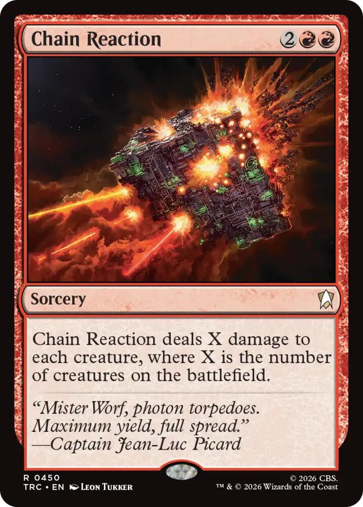Chain Reaction (Surge Foil) (450) [Star Trek Commander]