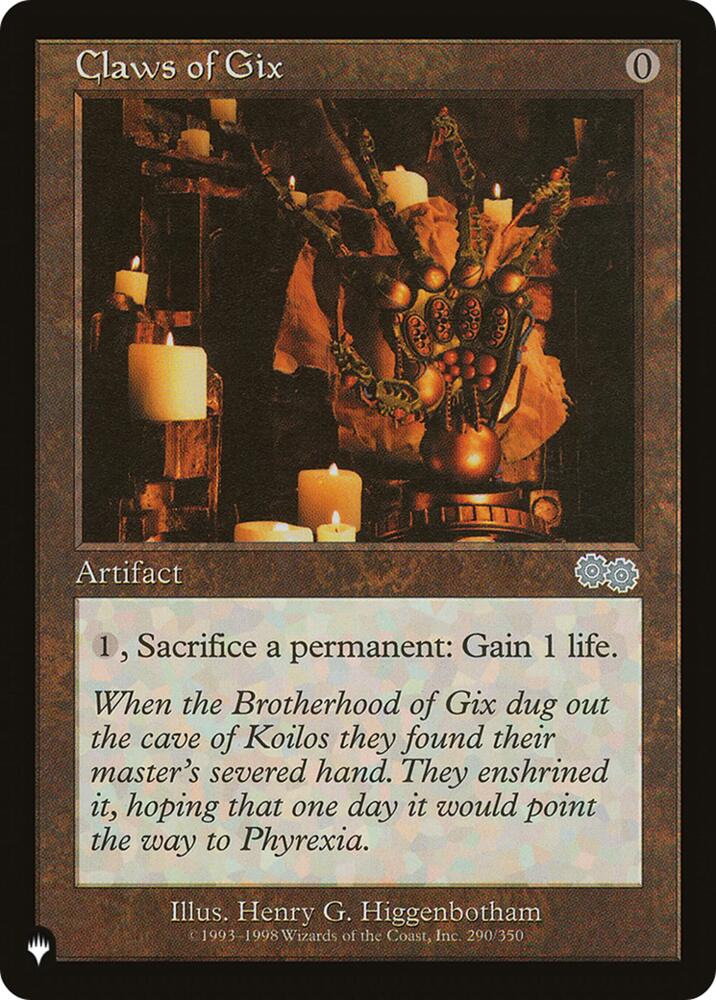 Claws of Gix (290) [The List]