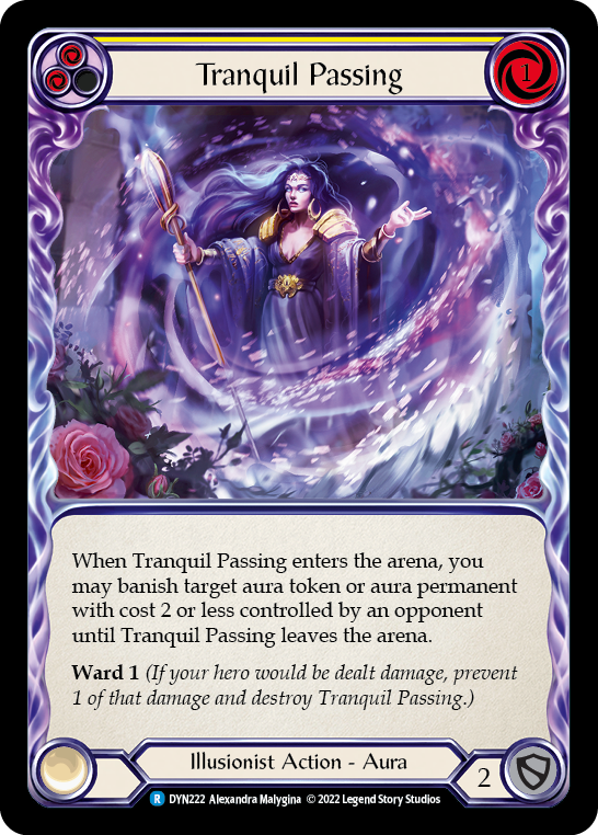 Tranquil Passing (Yellow) [Dynasty] Rainbow Foil