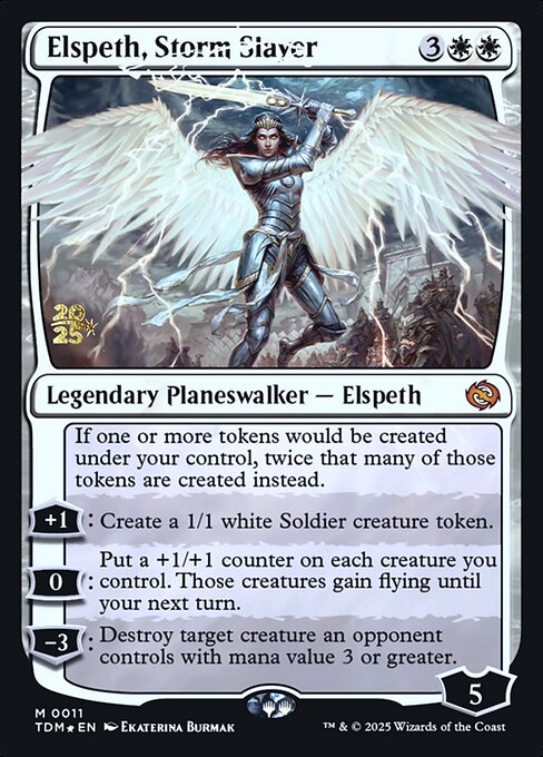 Elspeth, Storm Slayer (11s) [Tarkir: Dragonstorm Promos]