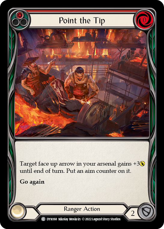 Point the Tip (Red) [Dynasty] Rainbow Foil