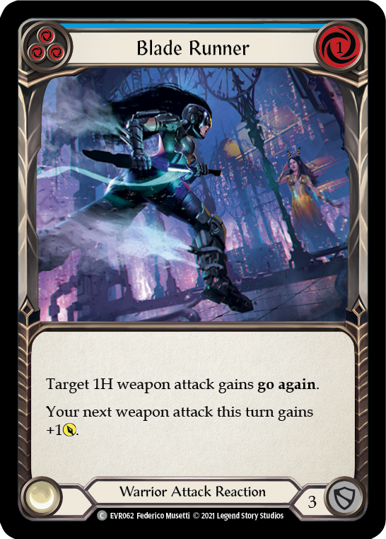 Blade Runner (Blue) [Everfest] 1st Edition Rainbow Foil