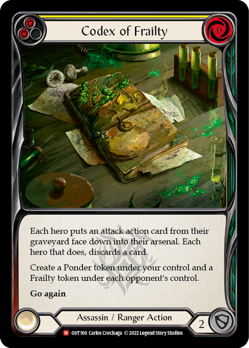 Codex of Frailty [OUT160] (Outsiders) Rainbow Foil — Le Coin du Jeu CA