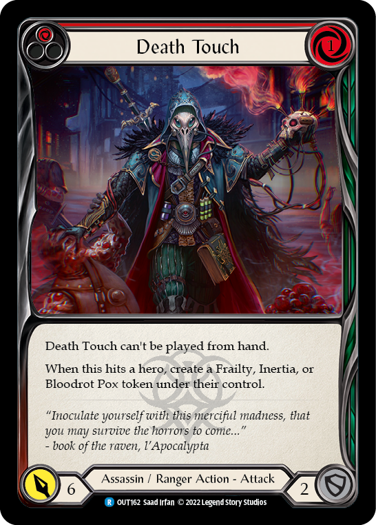 Death Touch (Red) [Outsiders] Rainbow Foil