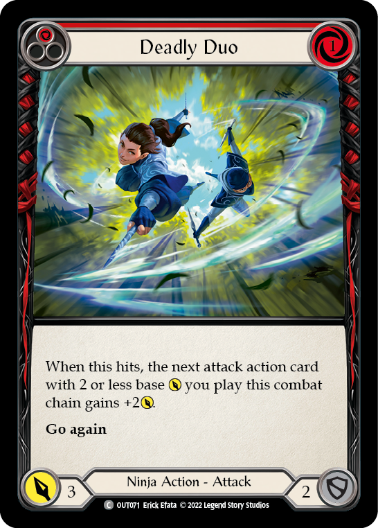 Deadly Duo (Red) [Outsiders] Rainbow Foil
