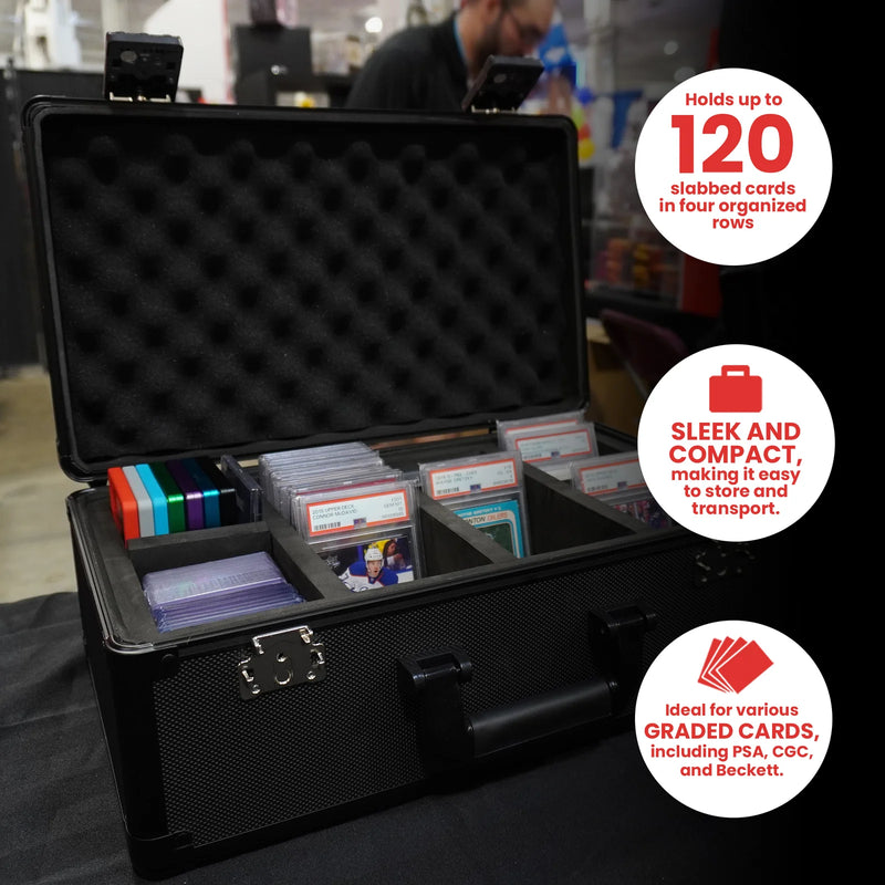 Evoretro 4-Row Aluminum Black Case With TSA Lock